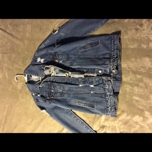 Ripped Jean Jacket